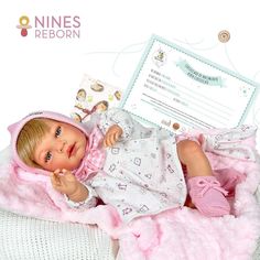 Кукла Реборн Nines 40см мягконабивная N0232