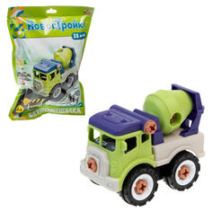 Конструктор 1toy Новостройка Бетономешалка сборная модель 35 деталей