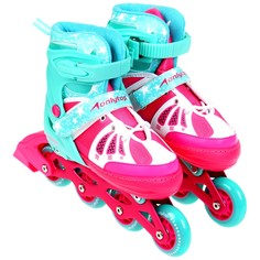 Роликовые коньки раздвижные Onlytop, р. 30-33, светящиеся колёса PU 64 мм Onlitop