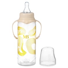 Бутылочка для кормления Mum&Baby, 250 мл цилиндр, с ручками