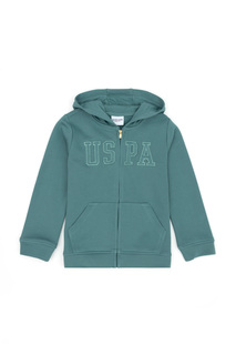 Толстовка детская US Polo Assn G084SZ0820RW01-SK023_VR090, бирюзовый, 110