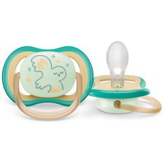 Пустышки Philips Avent Ultra Air Night с футляром для хранения и стерилизации 0-6 мес 2 шт