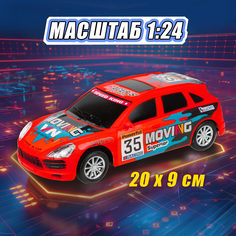 Машинка 1toy 1:24 на р/у, 2 функции, красный джип