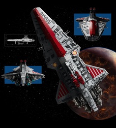 Конструктор Lepin Венатор республиканский штурмовой крейсер Зведные Войны 5374 дет