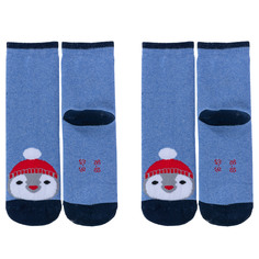 Носки детские Rusocks 2-Д3-33039, рис 01, синие, 12-14