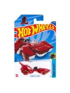 Машинка Hot Wheels коллекционная (оригинал) PURRFECT SPEED красный