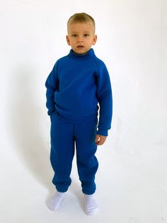Костюм повседневный детский DEN VER ДВ-ДТК-011, синий, 110 Den.Ver