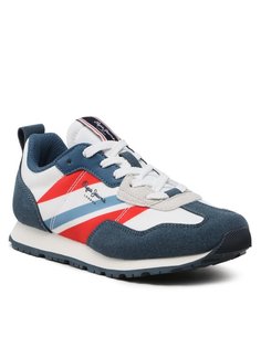 Кроссовки Pepe Jeans Foster Boy Print PBS30554, синий, 34
