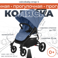 Коляска прогулочная Valco Baby Snap 4 Flatt Matt Glacier Голубой