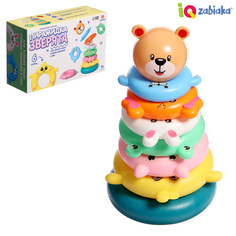 Развивающая игрушка IQ-ZABIAKA Пирамидка Зверята
