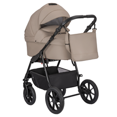 Коляска детская 3 в 1 Jovola Tessa Eco, 02 св. беж кожа