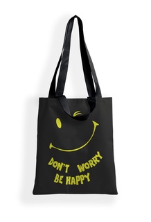 Сумка-шоппер 8736 Dont worry be happy (35х40 см) No Brand