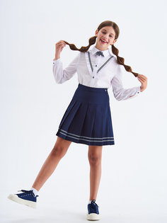 Блузка детская SMENA CLASSY B466, белый, 158 Смена