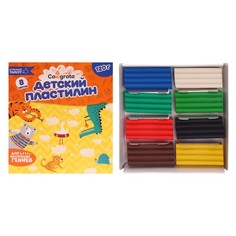 Пластилин Calligrata, 8 цветов, 120 г No Brand