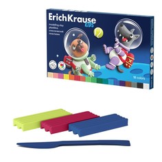Пластилин 18 цветов, 324 г, ErichKrause Kids Space Animals, со стеком