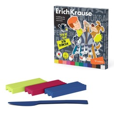 Пластилин 12 цветов, 180 г, ErichKrause Простоквашино, со стеком