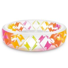Семейный надувной бассейн Intex Summer Joy Pool 229x56 см, с цветными вставками 56494