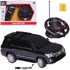 Машинка Junfa Lexus LX570 на радиоуправлении 1:24 черная WD-26142