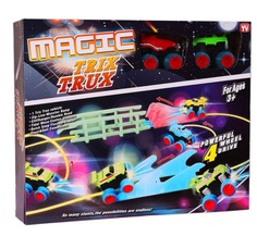 Набор Trix Trux №XL-111, 2 машинки, трасса, аксессуары No Brand