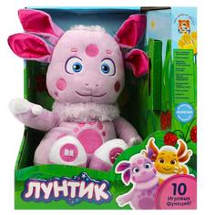 Игрушка мягкая интерактивная Мульти-Пульти Лунтик 24 см с ложечкой, 10 функций