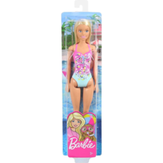Кукла Барби в розовом купальнике серия Barbie Пляж высота 30 см