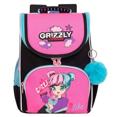 Ранец школьный GRIZZLY суперлегкий с анатомической спинкой с мешком для обуви RAm-484-6 1