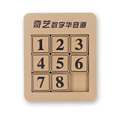 Головоломка игра 15 пятнашки QiYi MoFangGe Number Sliding Klotski Magnetic 3x3 Lite