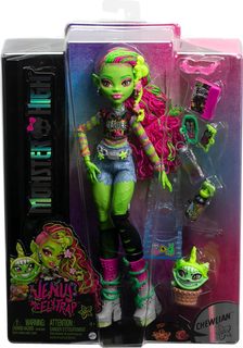 Кукла Монстер Хай Венера МакФлайтрап базовая с питомцем и аксессуарами Monster High