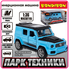 Машинка металлическая коллекционная Джип Bondibon инерционная
