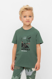 Футболка детская CROCKID TR 588-1, зеленый, 128