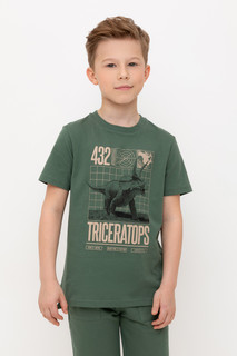 Футболка детская CROCKID TR 588-1, зеленый, 134