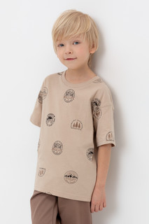 Футболка детская CROCKID М 3008_92-170, бежевый, 128