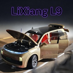 Машинка металлическая Che Zhi LI L9 Lixiang свет звук поворот руля H06222-6D золотой