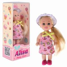 Кукла 1toy ALISA BABY LOVE Т25194-2 в летней одежде, 12 см, в розовом платье