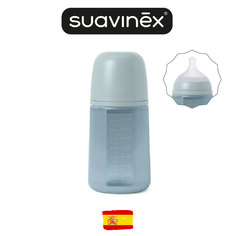Детская бутылочка Suavinex Colour Essence 240 мл бордовая 3 мес 1 шт 308071