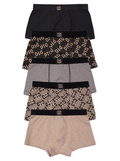 Трусы детские PlayToday 22417104, черный, бежевый, 134-140