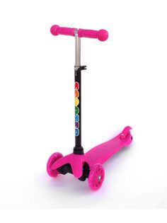 Детский самокат Scooter розовый