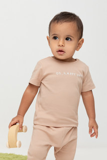 Футболка детская CROCKID ТМ 780-1, нюдовый беж, 80