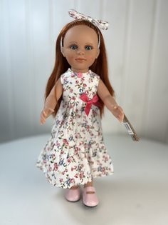 Кукла Lamagik Нина, рыжие волосы, в летнем платье-сарафане, 33 см, 3304К28 Tu Ki Tu