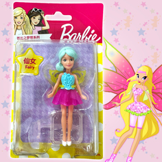 Кукла Барби Mattel серия Happy Girl Фея в голубом топе высота 9 см Barbie