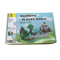 Магнитный конструктор Minecraft Magnetic Blocks World 2,5 см 108 деталей EGP