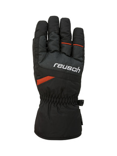 Перчатки Reusch Bennet R-Tex Xt Junior Blck/Blck Melang/Fire Red (Inch (Дюйм):5) 2023-24