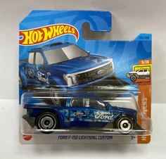 Машинка базовой коллекции Hot Wheels FORD F-150 LIGHTNING CUSTOM синяя 5785/HKG66