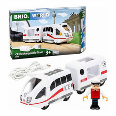 Поезд Brio пассажирский движвперед-назад с USB подзарядкой,3 элемента