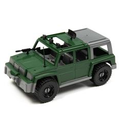 Машинка ZEBRATOYS Джип военный зеленый