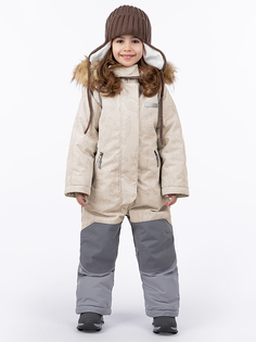 Комбинезон детский NIKASTYLE 8з2024, беж/серый, 122