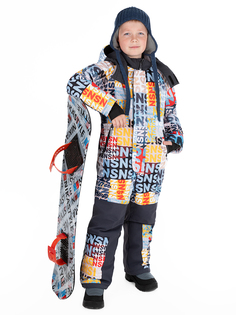 Комбинезон детский NIKASTYLE 8з2524, горчица/графит, 140