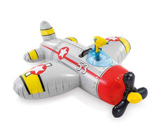 Надувная игрушка Intex 57537 Самолет 132х130 см серый
