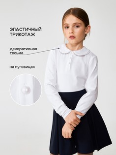 Блузка детская Acoola 20240260206, белый, 128