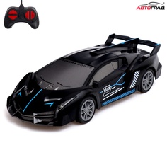 Машинка на радиоуправлении Автоград Жажда гонок, 1:20, работает от батареек, чёрный